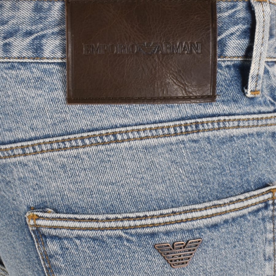 Emporio Armani J06 Slim Fit Jeans Light Wash Blue Mainline Menswear Denmark